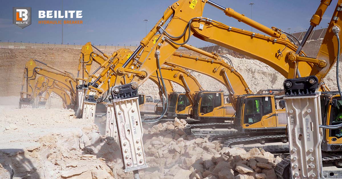 Hydraulic Breaker for High-Reach Demolition