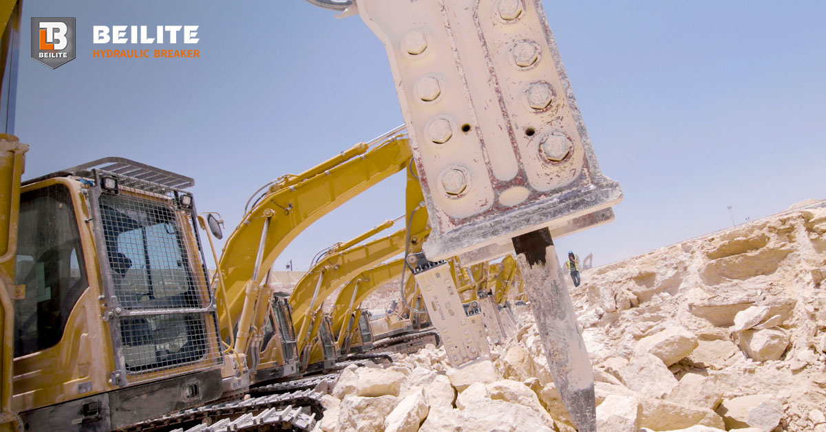 Hydraulic Breaker for High-Reach Demolition