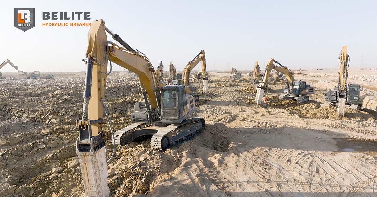 Beilite Heavy Duty Hydraulic Hammer for Excavators Large Excavations Beilite Heavy Duty Hydraulic Hammer for Excavators Large Excavations