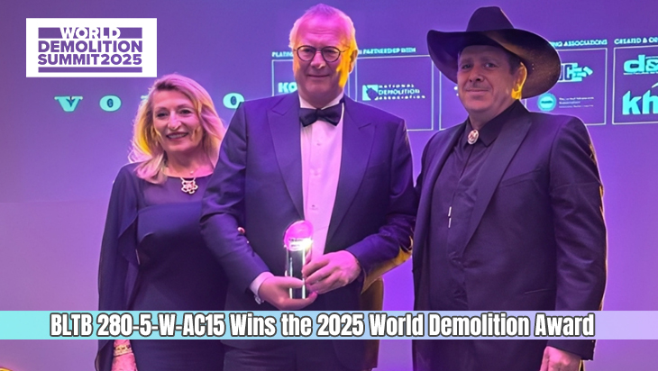 BLTB 280 Model Won Manufacturers'Innovation Award: Tools and Attachments in World Demolition Summit.